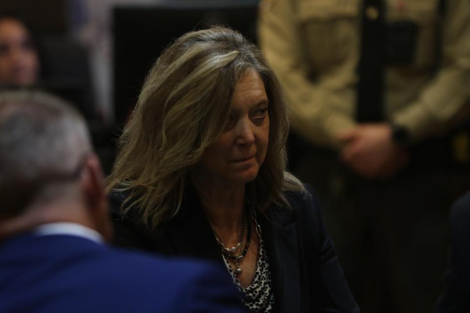 Fifth Judicial District Attorney Dianna Luce listens to closing arguments during the murder trial of Manuel Sanchez, Oct. 23, 2023 in Eddy County District.