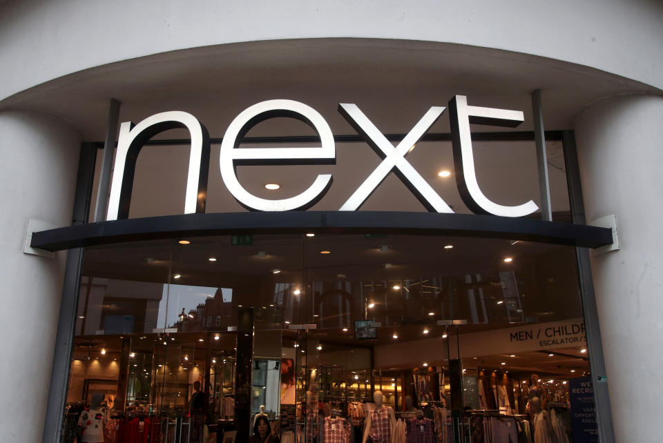 Next raised its forecast for full-year profit by £10m to £860m as results. Photo: PA 
