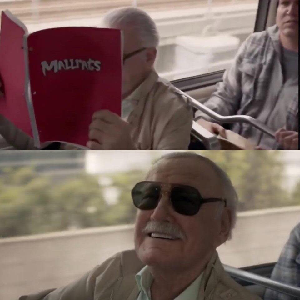 Stan Lee in Captain Marvel (Credit: Disney)