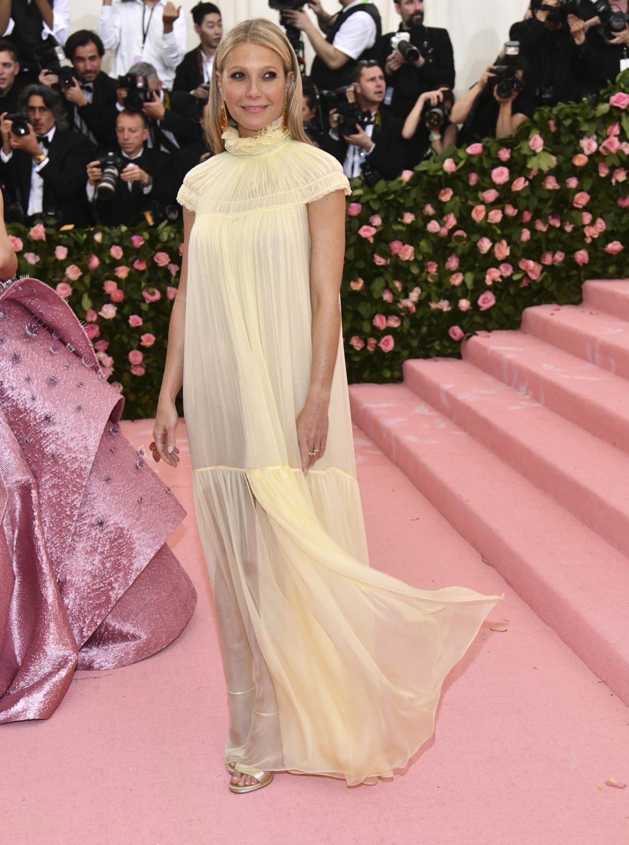 Gwyneth Paltrow attends The Metropolitan Museum of Art's Costume Institute benefit gala celebrating the opening of the "Camp: Notes on Fashion" exhibition on Monday, May 6, 2019, in New York.