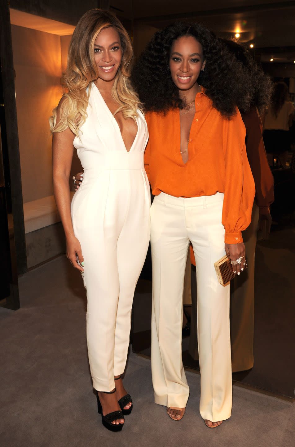 Solange and Beyoncé