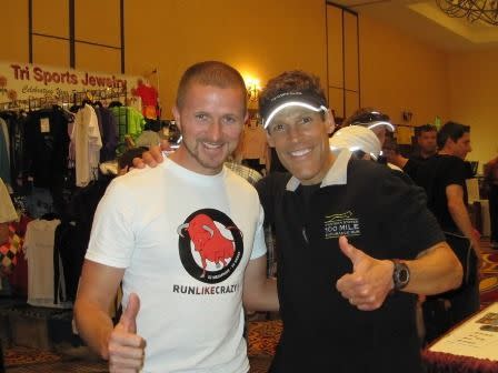 Tristan meets another running legend, Ultramarathon runner Dean Karnazes