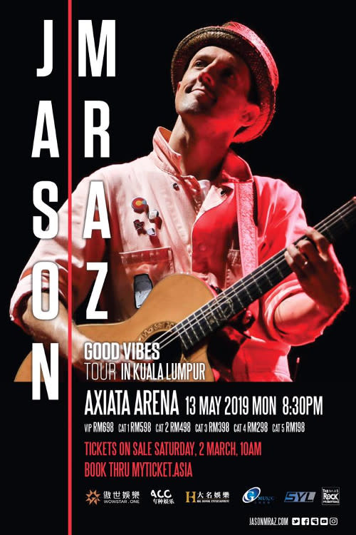 "Good Vibes Tour 2019" in KL will have Aizat Amdan as the opening act