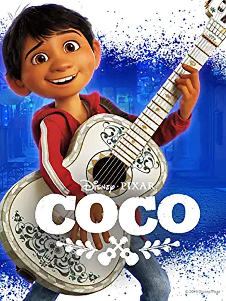 DVD cover of Disney film Coco (2017)