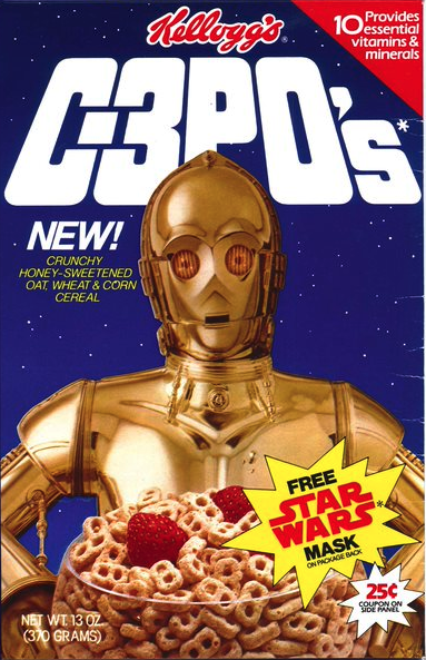 C-3PO's, a Kellogg's release from the ’80s, remain a fan-favorite. (Photo: Kellogg's)