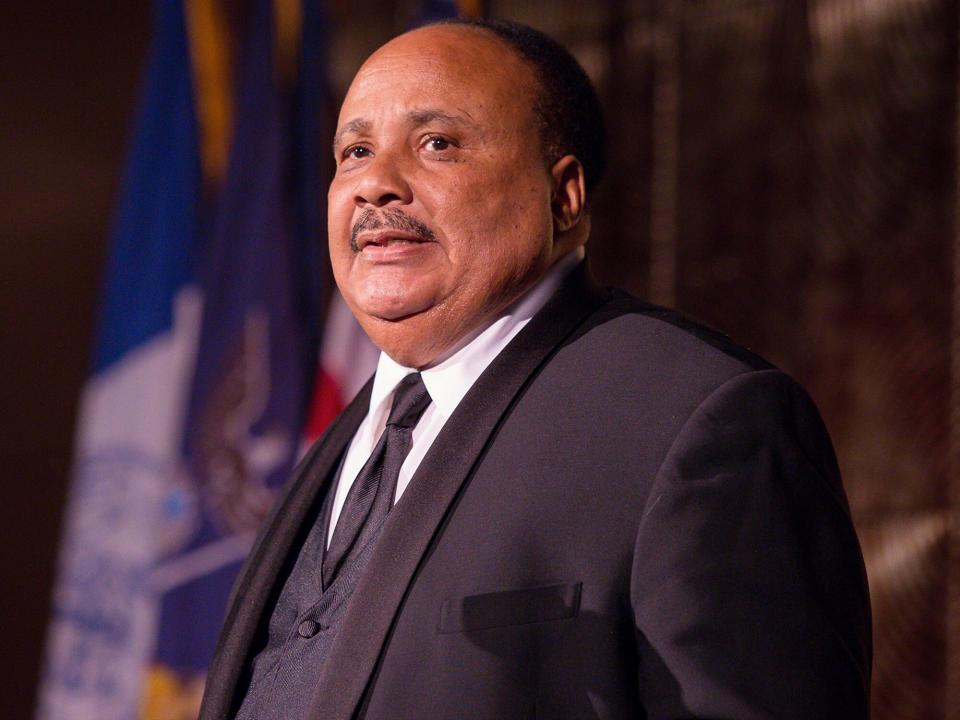 Martin Luther King III speaks at the 2016 NAN 'Keepers Of The Dream' Dinner And Awards Ceremony at the Sheraton New York Hotel & Towers on April 14, 2016 in New York City