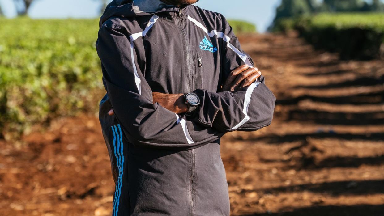 evans chebet after a morning run outside kapsabet kenya