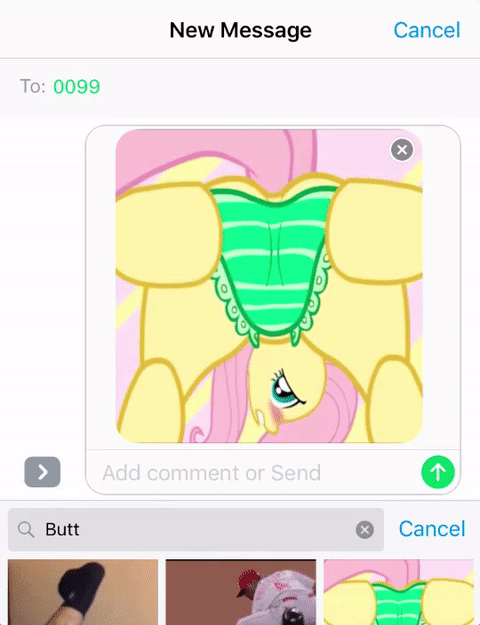 There's a very NSFW 'My Little Pony' feature in iOS 10's Messages app