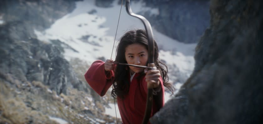 Mulan (Yifei Liu) in a scene from ÒMULAN.Ó Credit: Film Frame/Disney