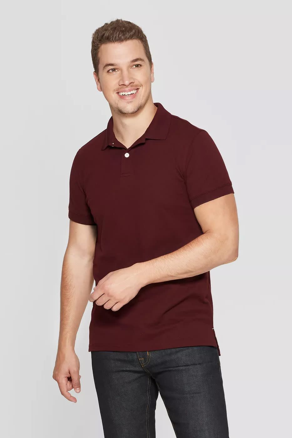 Men's Standard Fit Short Sleeve Loring Polo T - Shirt - Goodfellow & Co