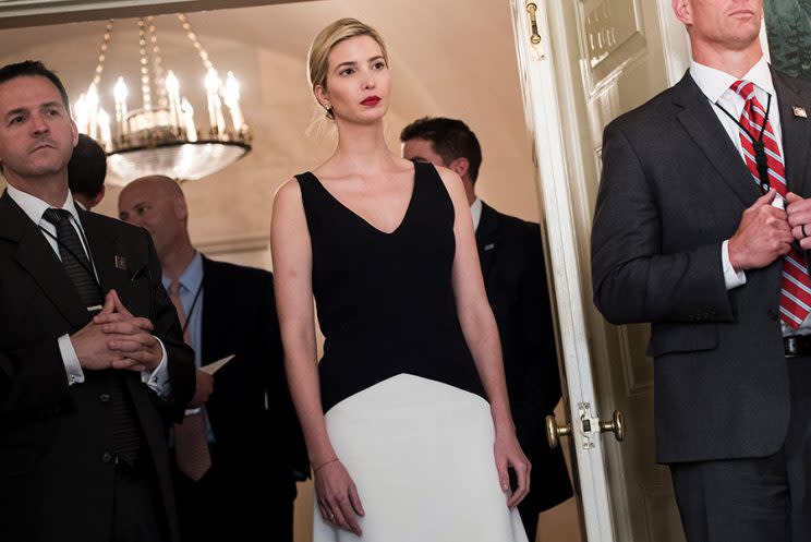 Although Ivanka Trump is no longer connected to her eponymous brand, people still associate her with it. (Photo: Getty Images)