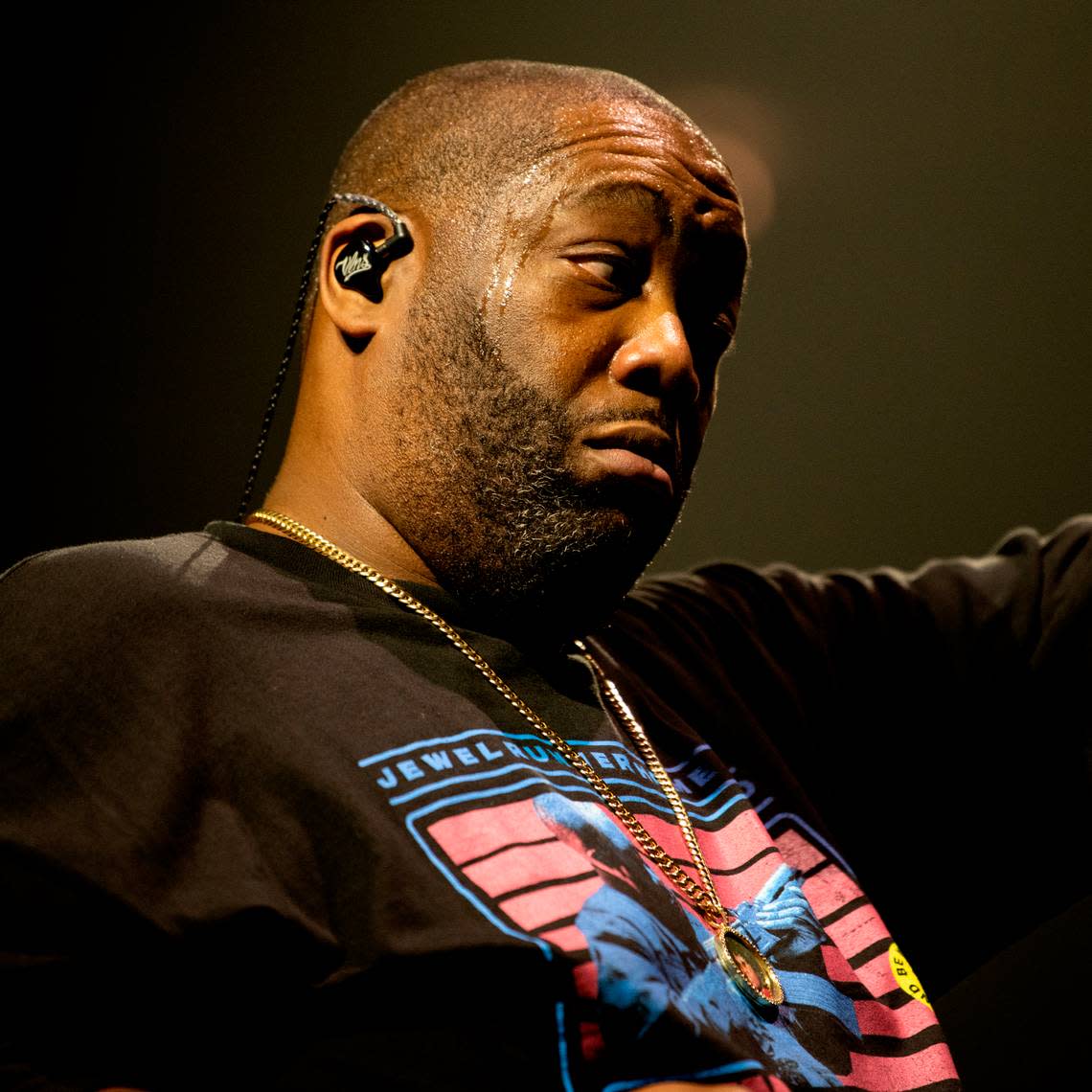 Killer Mike and Run the Jewels open for Rage Against the Machine in concert, Sunday night, July 31, 2022 at Raleigh, N.C.’s PNC Arena.