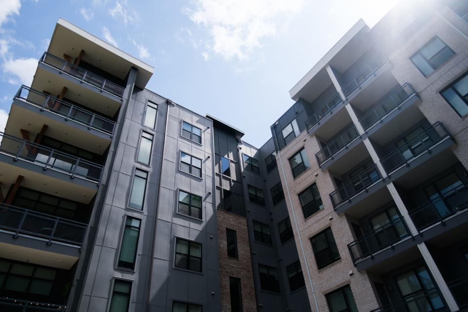 The Landing is the residential portion of the One Beale project, and includes a number of new construction apartments, Friday, April 22, 2022, in Memphis.