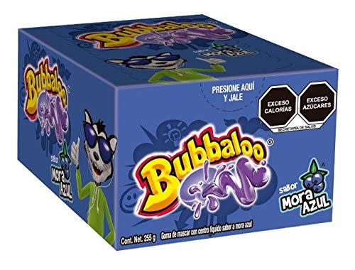 8) Bubbaloo Mora Azul Blue Berry Mexican Chewing Gum