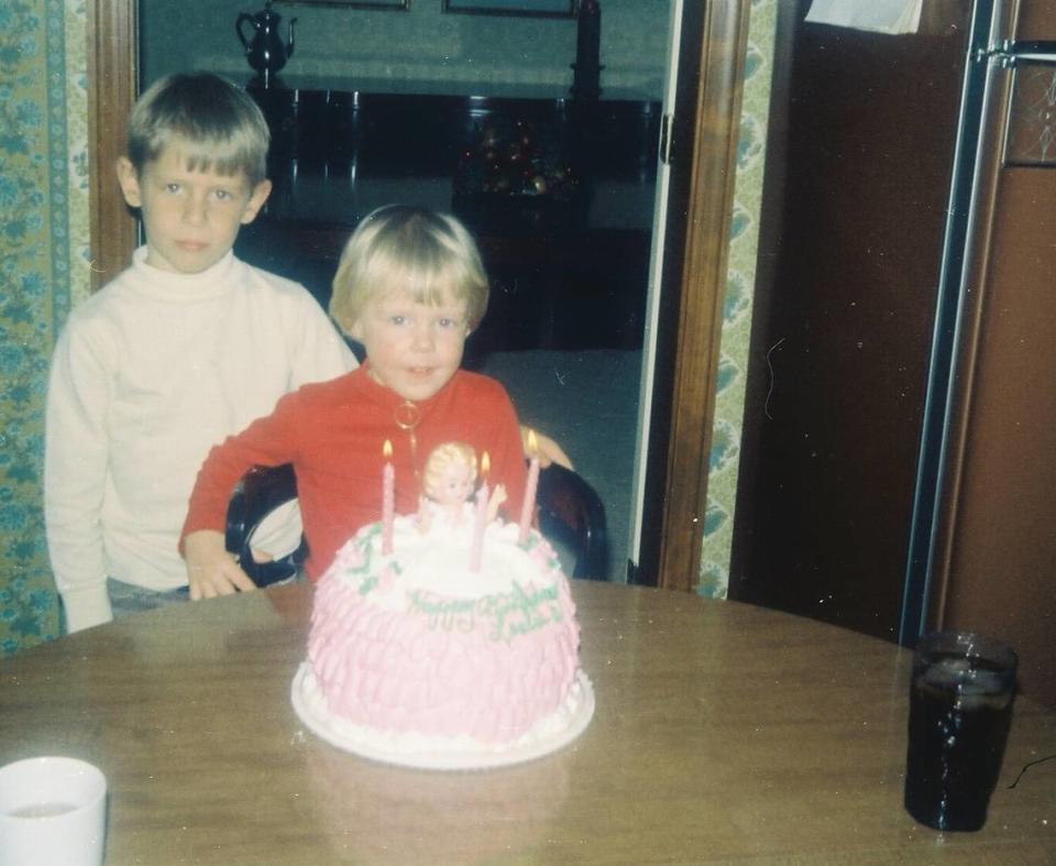 Created by AccuSoft Corp. Brad Moore (left), executive direct of the Overland Park Historical Society, remembers being envious of his sister's birthday cake from Betty Crocker Tree House./Brad Moore