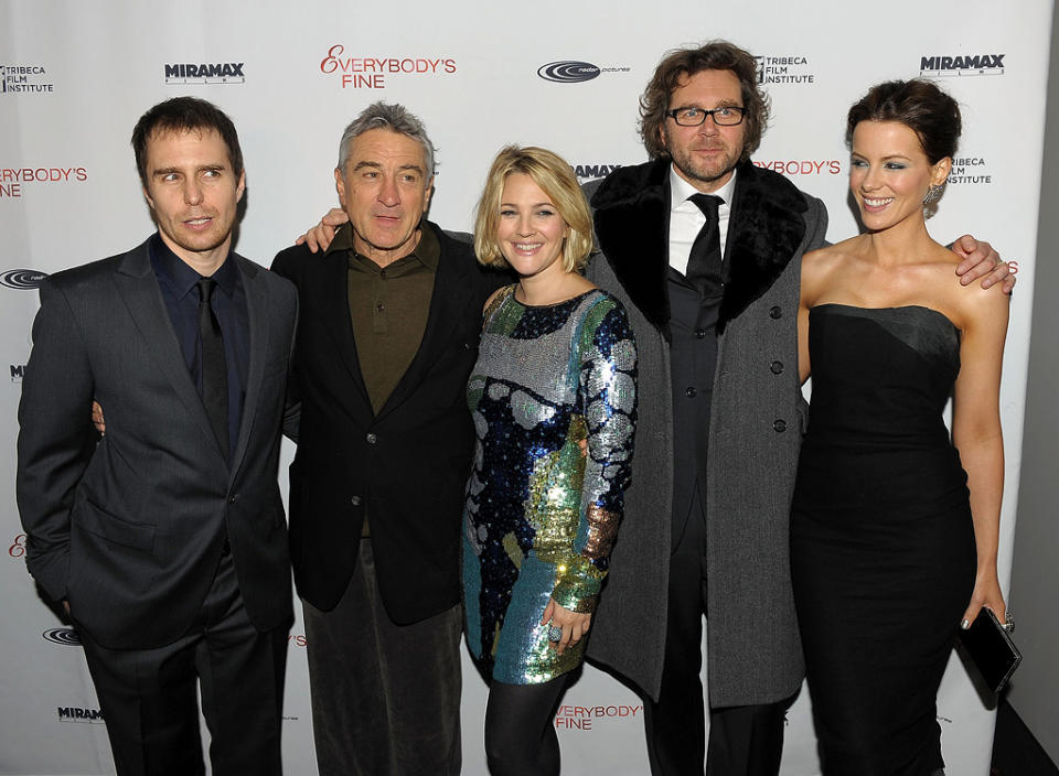 Everybody's Fine NY Premiere 2009 Sam Rockwell Robert DeNiro Drew Barrymore Kirk Jones Kate Beckinsale