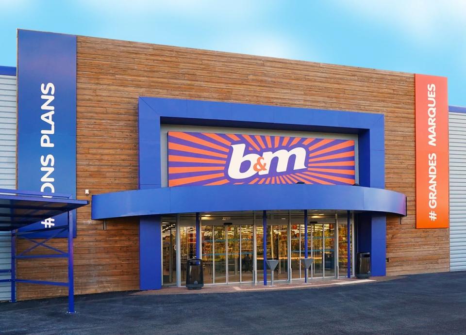 Budget retailer B&M European Value Retail has revealed first-quarter sales slumped against a year earlier, when trade was boosted amid Covid restrictions. (PA Media)