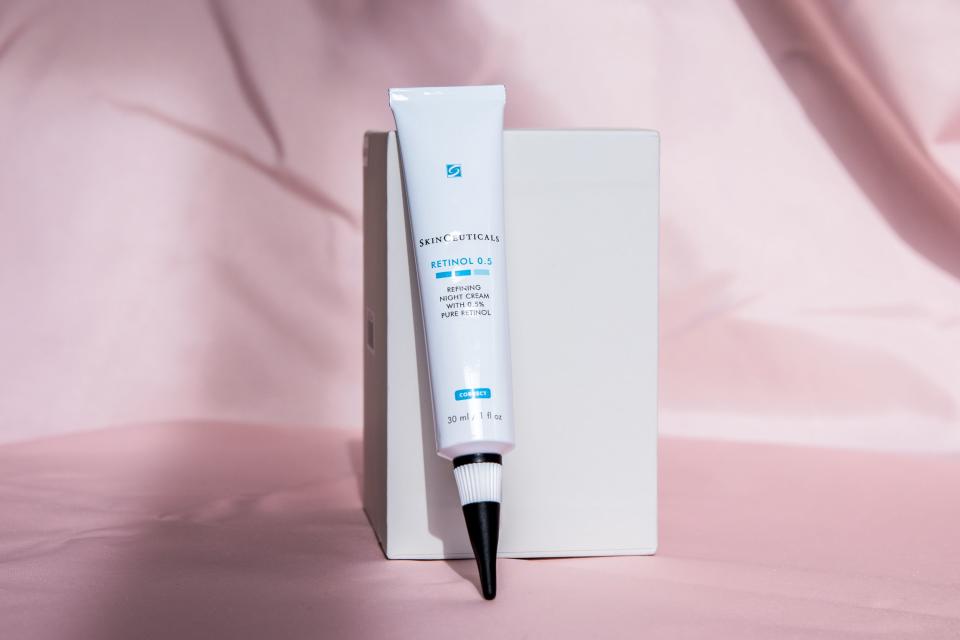 <p><a href="https://go.redirectingat.com?id=74968X1596630&url=https%3A%2F%2Fwww.dermstore.com%2Fskinceuticals-retinol-0.5-refining-night-treatment-30ml%2F10420992.html&sref=https%3A%2F%2Fwww.bestproducts.com%2Fbeauty%2Fg22487095%2Fat-home-chemical-peels%2F" rel="nofollow noopener" target="_blank" data-ylk="slk:Shop Now;elm:context_link;itc:0;sec:content-canvas" class="link ">Shop Now</a></p><p>Retinol 0.5 Refining Night Cream</p><p>dermstore.com</p><p>$80.00</p><span class="copyright">Thomas Hengge</span>