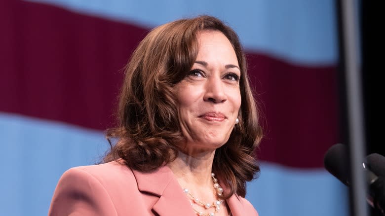 Vice President Kamala Harris smiling