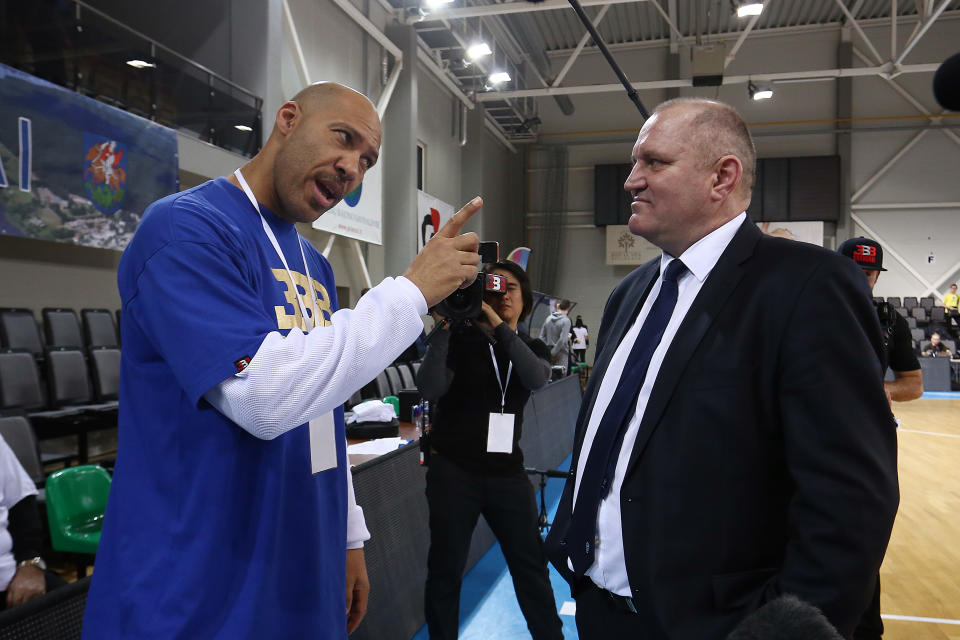 LaVar Ball is a walking marketing stunt. (Getty)