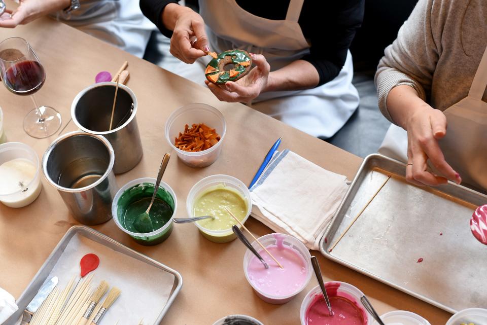 Natasha Pickowicz, the head pastry chef at New York’s Flora Bar and Altro Paradiso, turns to hibiscus, matcha, and even cabbage when creating festive food coloring.