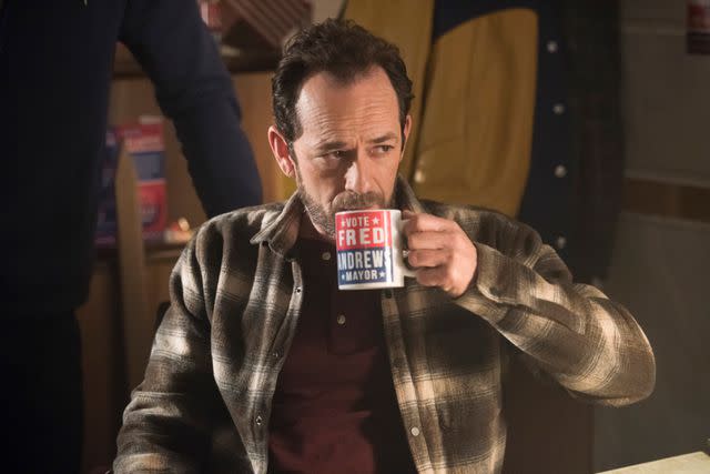 <p>Dean Buscher/The CW</p> Luke Perry as Fred on 'Riverdale'