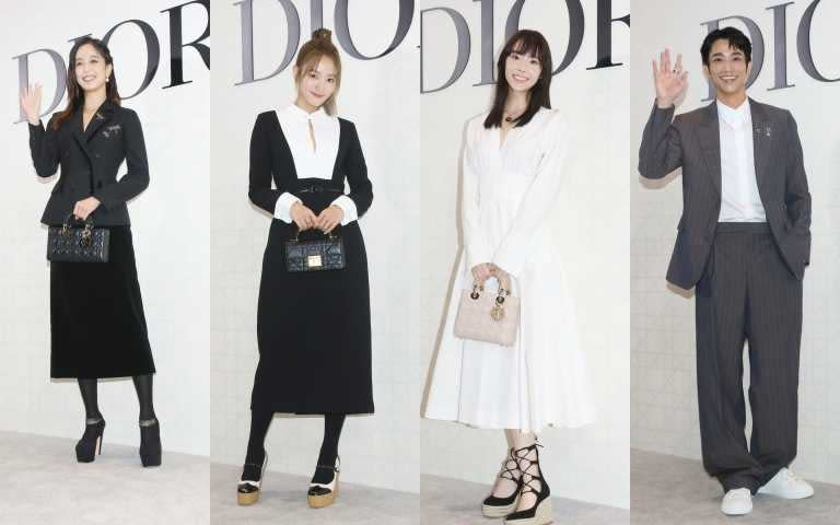 包括陳庭妮、王淨、林奕嵐、劉以豪都穿著Dior到場歡慶新光三越dimond tower Dior開幕。（圖／林士傑攝）