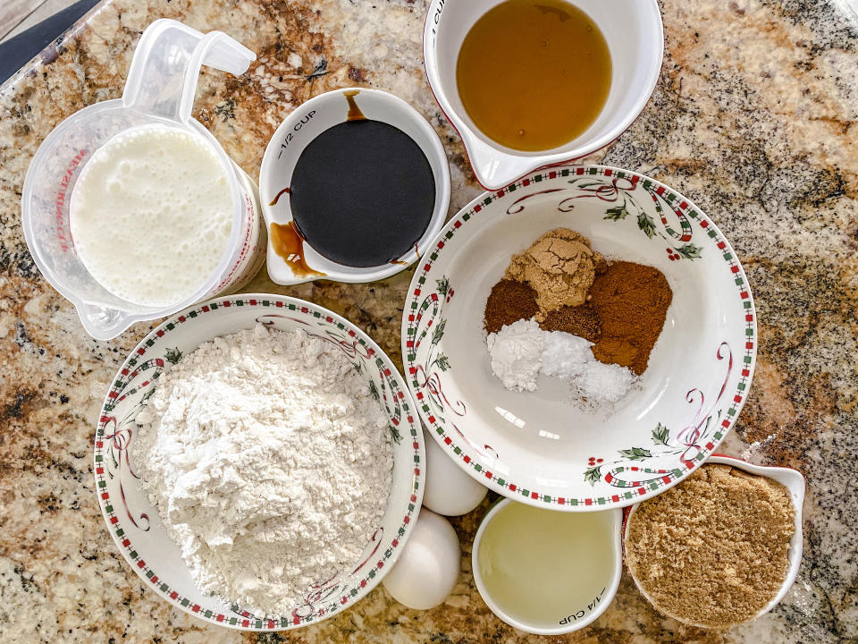 Ingredients for the gingerbread muffins include molasses, honey and ginger. (Terri Peters/TODAY)