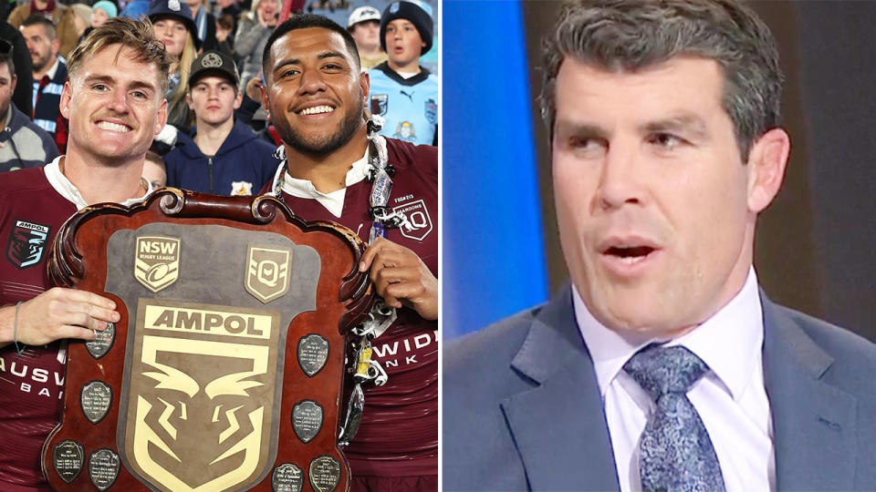 NRL great Michael Ennis fired up over suggestions the Maroons are more passionate about Origin after Game III. Pic: Getty/Fox League