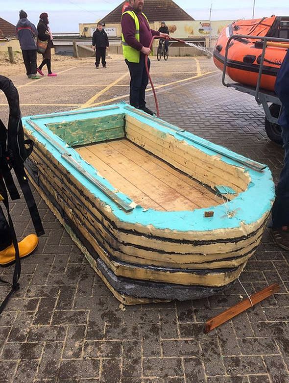 Two rescued from DIY boat they made for £9