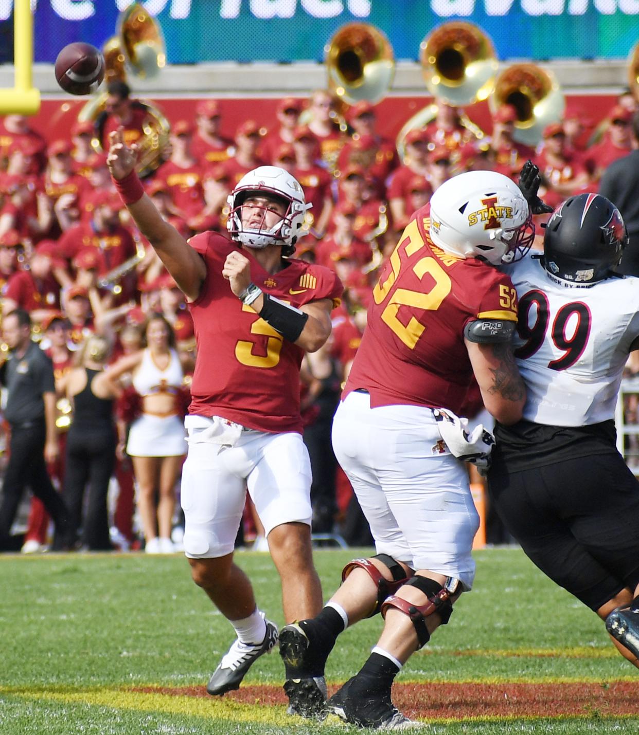 Will Rocco Becht (pictured) be Iowa State's starting quarterback in the season-opening game against Northern Iowa, or will it be JJ Kohl?