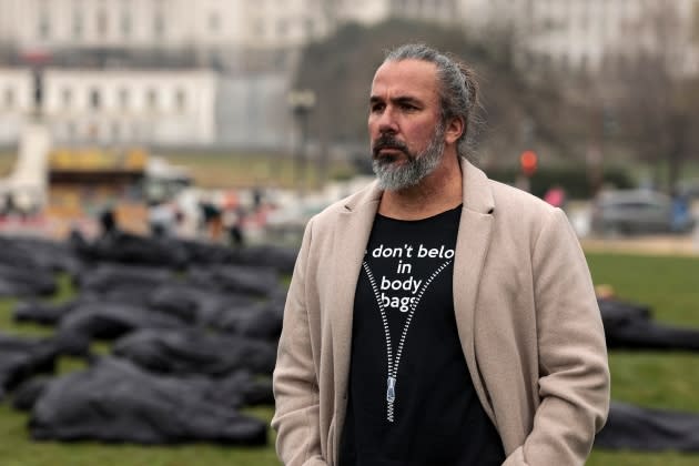 manuel-oliver.jpg Activists Place Body Bags On National Mall For Gun Safety Legislation - Credit: Anna Moneymaker/Getty Images