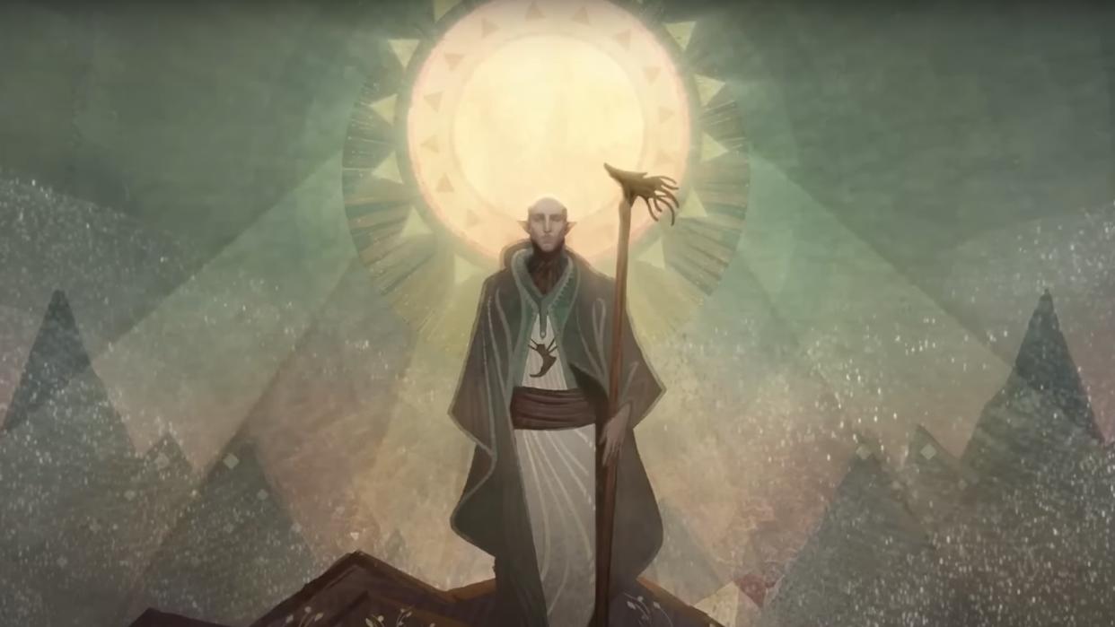  Solas the Dreadwolf portrayed as a hero. 