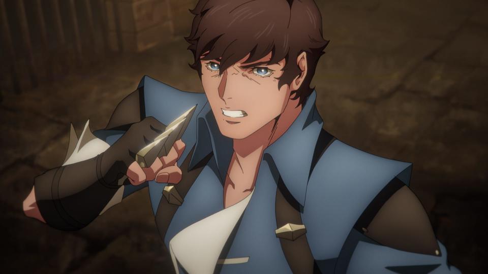 Edward Bluemel as Richter Belmont in "Castlevania: Nocturne."