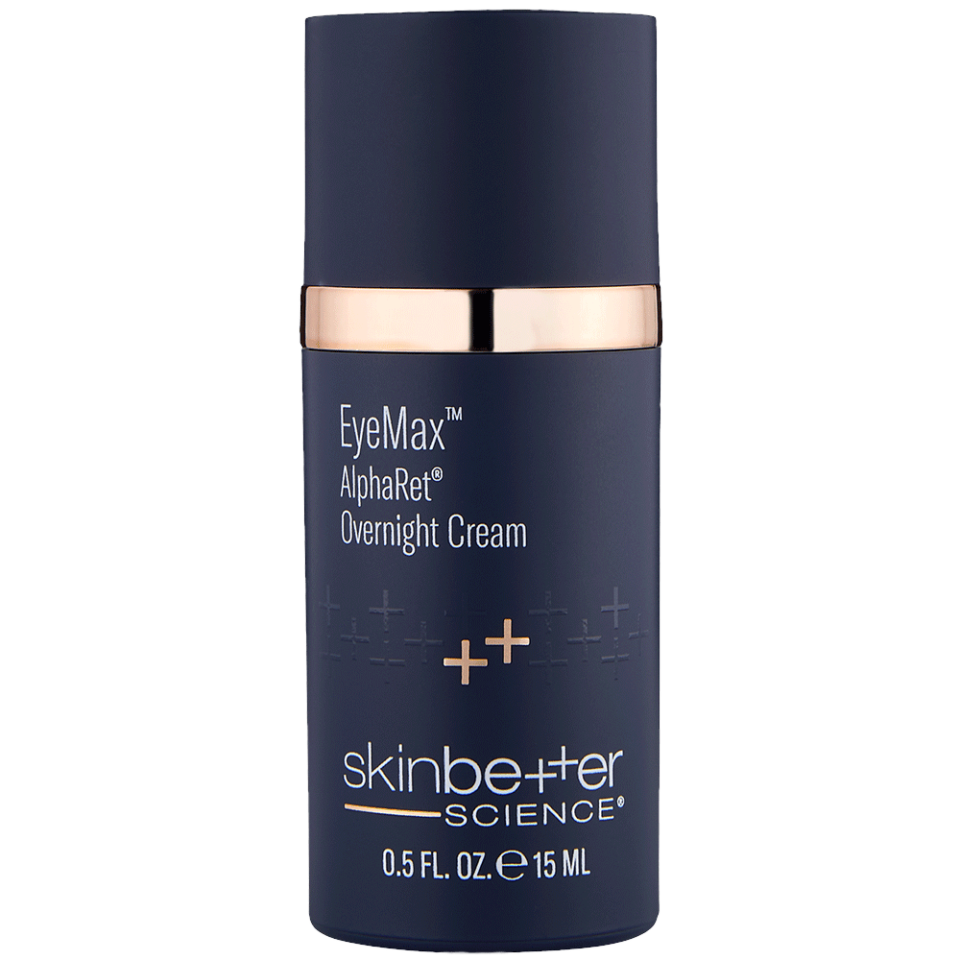 <p><a href="https://store.skinbetter.com/eyemax-alpharet-overnight-cream-15-ml" rel="nofollow noopener" target="_blank" data-ylk="slk:Shop Now;elm:context_link;itc:0;sec:content-canvas" class="link ">Shop Now</a></p><p>EyeMax AlphaRet Overnight Cream</p><p>$120.00</p><p>skinbetter.com</p>