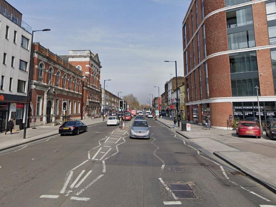A 14-year-old boy has been found stabbed to death after police were called to Barking Road in Newham, east London (Google street view)