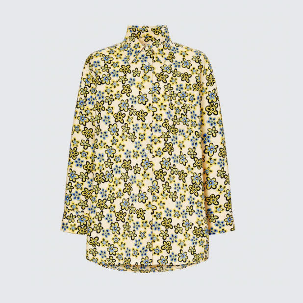 Marni x Uniqlo Oversized Long-Sleeved Women's Shirt