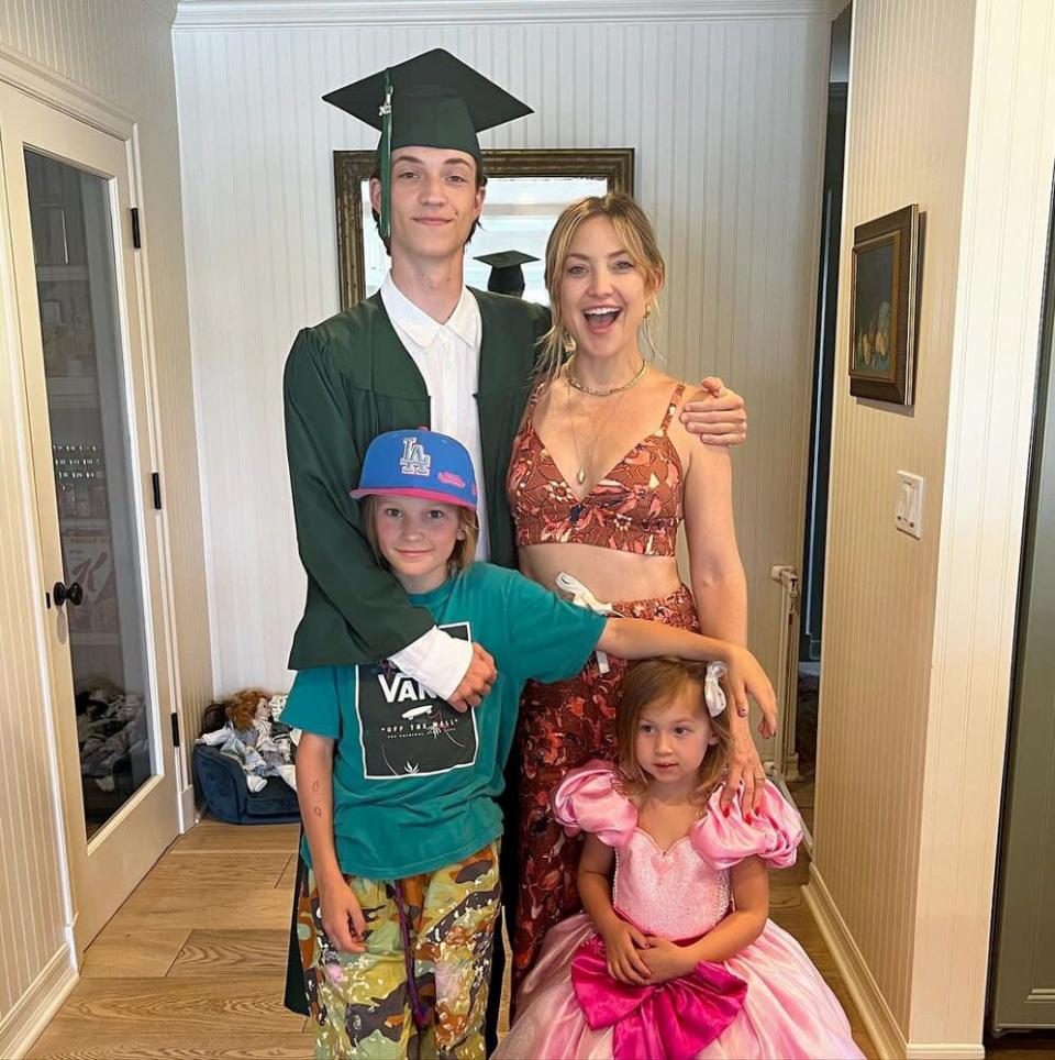 Kate Hudson and Ex-Husband Chris Robinson Reunite to Celebrate Son Ryder's High School Graduation