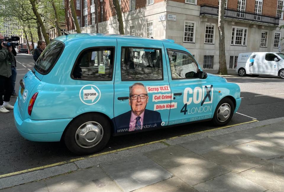 Howard Cox has been revealed as Reform UK’s London mayoral candidate (Noah Vickers/Local Democracy Reporting Service)