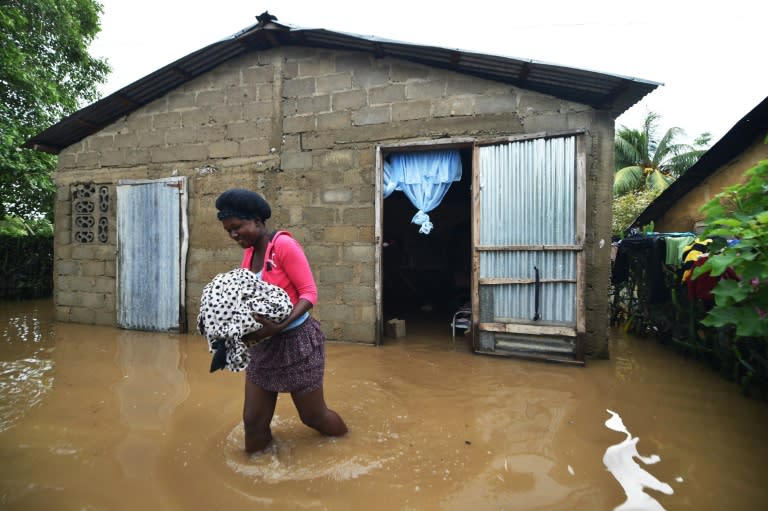 Haiti -- still recovering from the 2010 hurricane -- was battered again this season by Hurricanes Irma in September, as seen here, and Maria