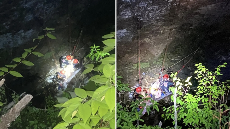 The six hour mission to rescue a 17 year old hiker was described as a ‘miracle' (Gainesville Fire Department)