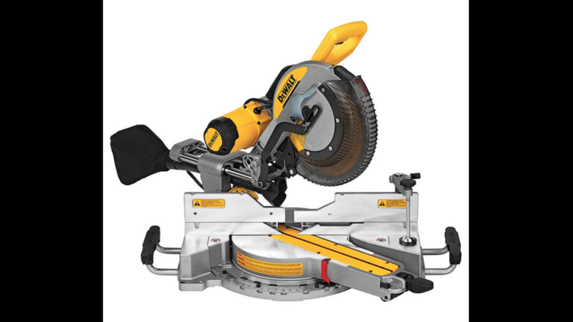 DeWALT Model No. DWS779 12-inch Sliding Compound Miter Saw is one of two models recalled