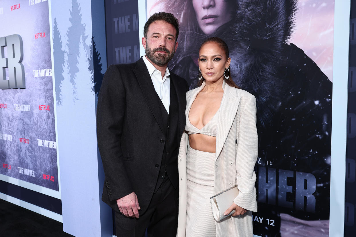 Ben Affleck and Jennifer Lopez at the premiere of 