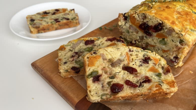 Thanksgiving leftovers savory loaf 