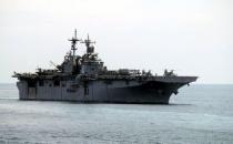 A USS Boxer LHD travels at an offshore location in Goa in this October 29, 2006 file photo. REUTERS/Prashanth Vishwanathan/Files