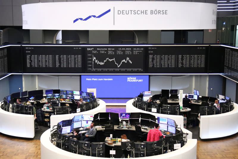 German share price index DAX graph is pictured at the stock exchange in Frankfurt