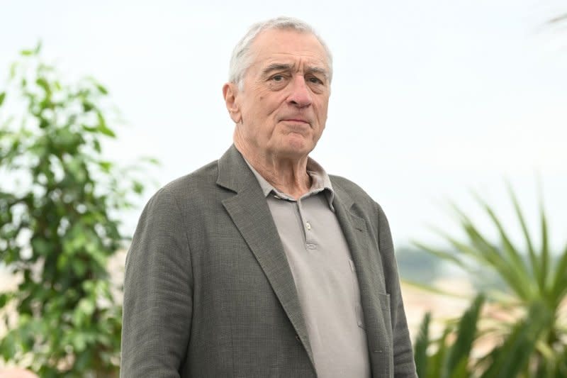Robert De Niro attends the photo call for "Killers Of The Flower Moon" at the 76th Cannes Film Festival at Palais des Festivals in Cannes, France, on May 21. The actor turns 80 on August 17. File Photo by Rune Hellestad/UPI