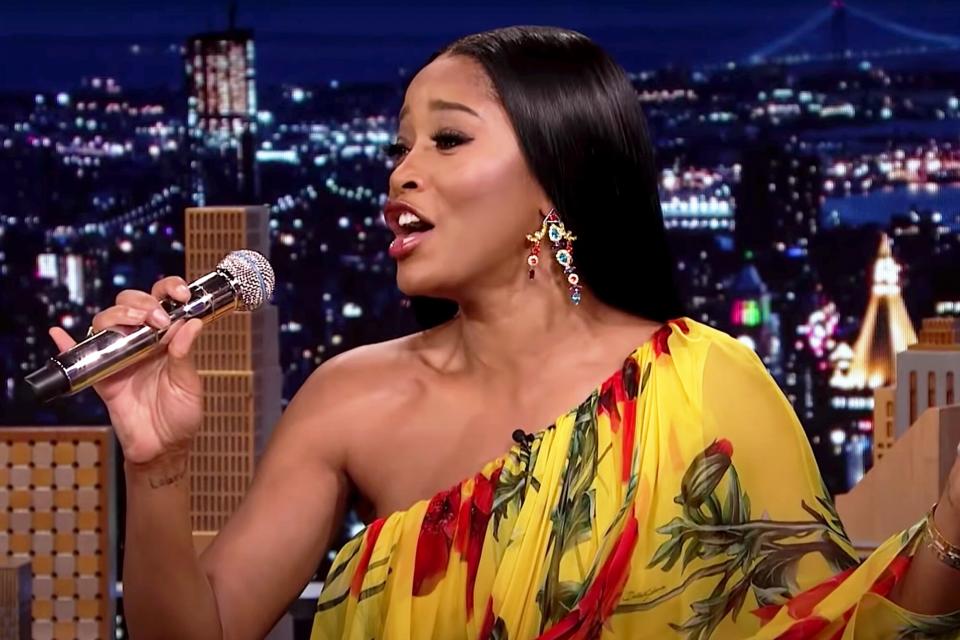 Keke Palmer during The Tonight Show Starring Jimmy Fallon