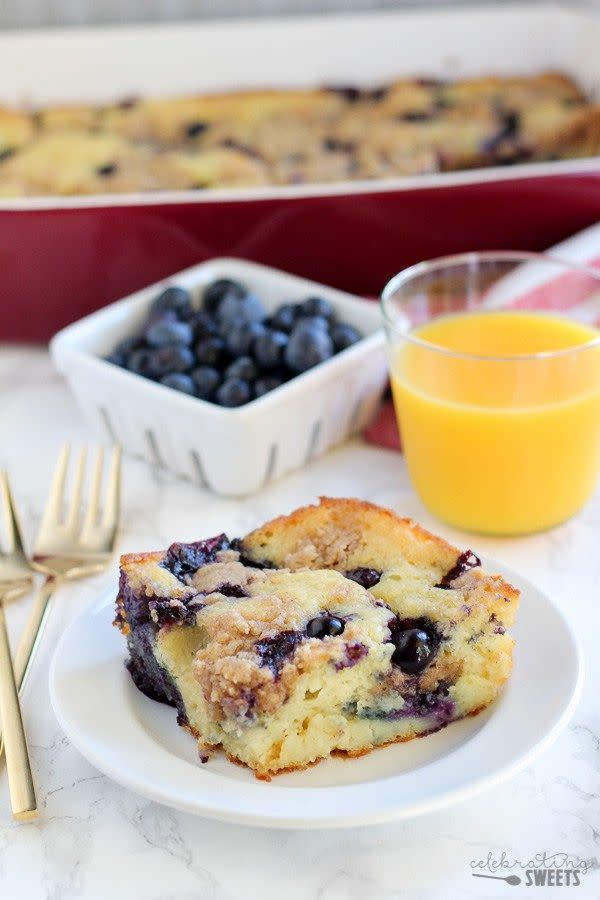 Blueberry Buttermilk Pancake Casserole
