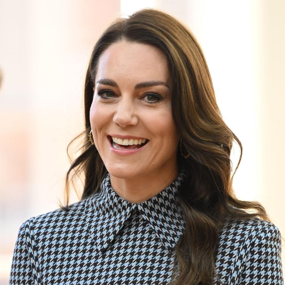 The Princess was wearing a houndstooth dress by Emilia Wickstead - Tim Rooke/Shutterstock